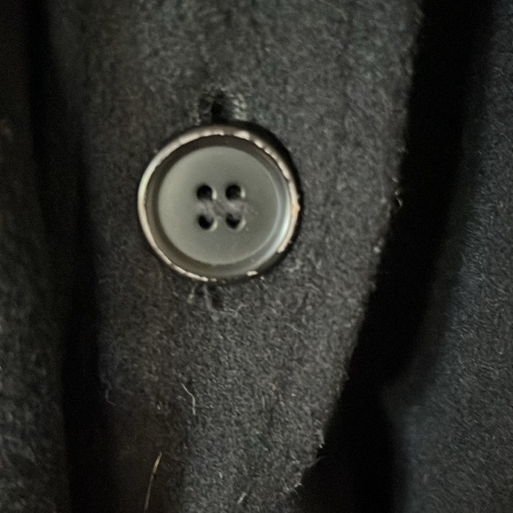 Gorgeous vintage Hussein Chalayan black wool coat. Size 44/M. Lined. - Picture 9 of 11